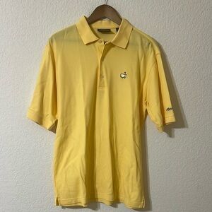 Masters Collection Embroidered Masters Golf Polo Yellow Men’s M
